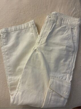 Aritzia White Cargo Pants